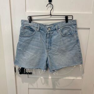 Mango Light Blue Jean Shorts for Women